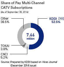 Share of Pay Multi-Channel CATV Subscriptions