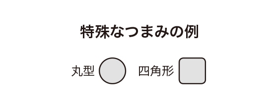 特殊なつまみの例