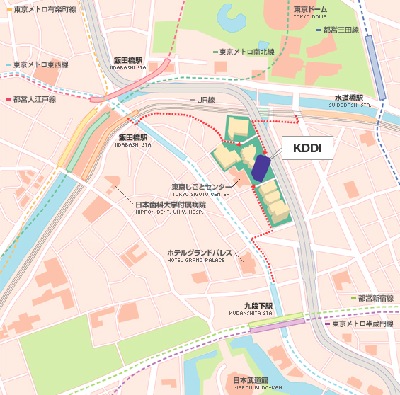 Kddiへのアクセス 地図 会社案内 Kddi株式会社