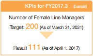 KPIs for FY2017.3 (Example) 