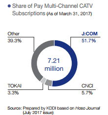 Share of Pay Multi-Channel CATV Subscriptions (As of March 31, 2017)