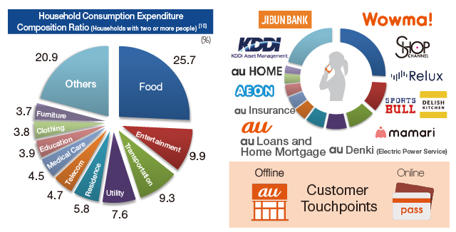 Household Consumption Expenditure Composition Ratio (Households with two or more people)